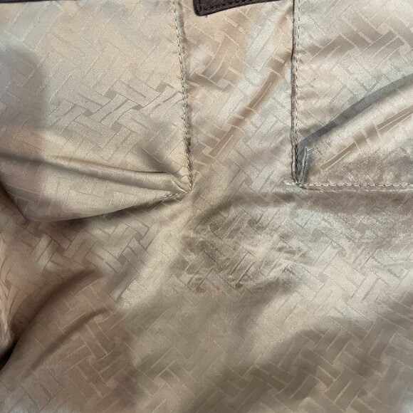 Cole Haan Chocolate Brown Hobo Style Large Pebbled Leather Handbag Purse - Picture 5 of 5